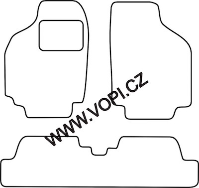 Textil-Autoteppiche Suzuki Wagon R+ bez kufru 1997 - 2001  Perfectfit (4515)